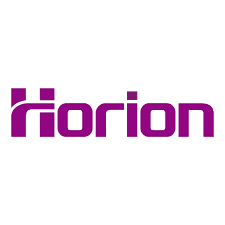 Logo of a company named Orion, with modern purple typography and geometric shapes incorporated into the letters.