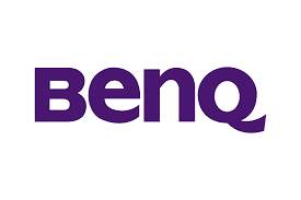 BenQ logo in purple text on a white background.