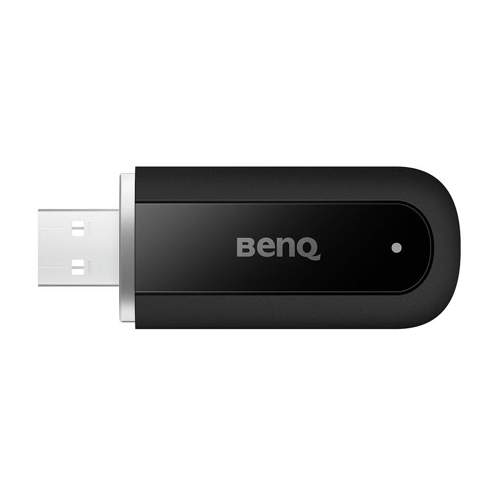 Black USB wireless connector with 'BenQ' logo on the side.