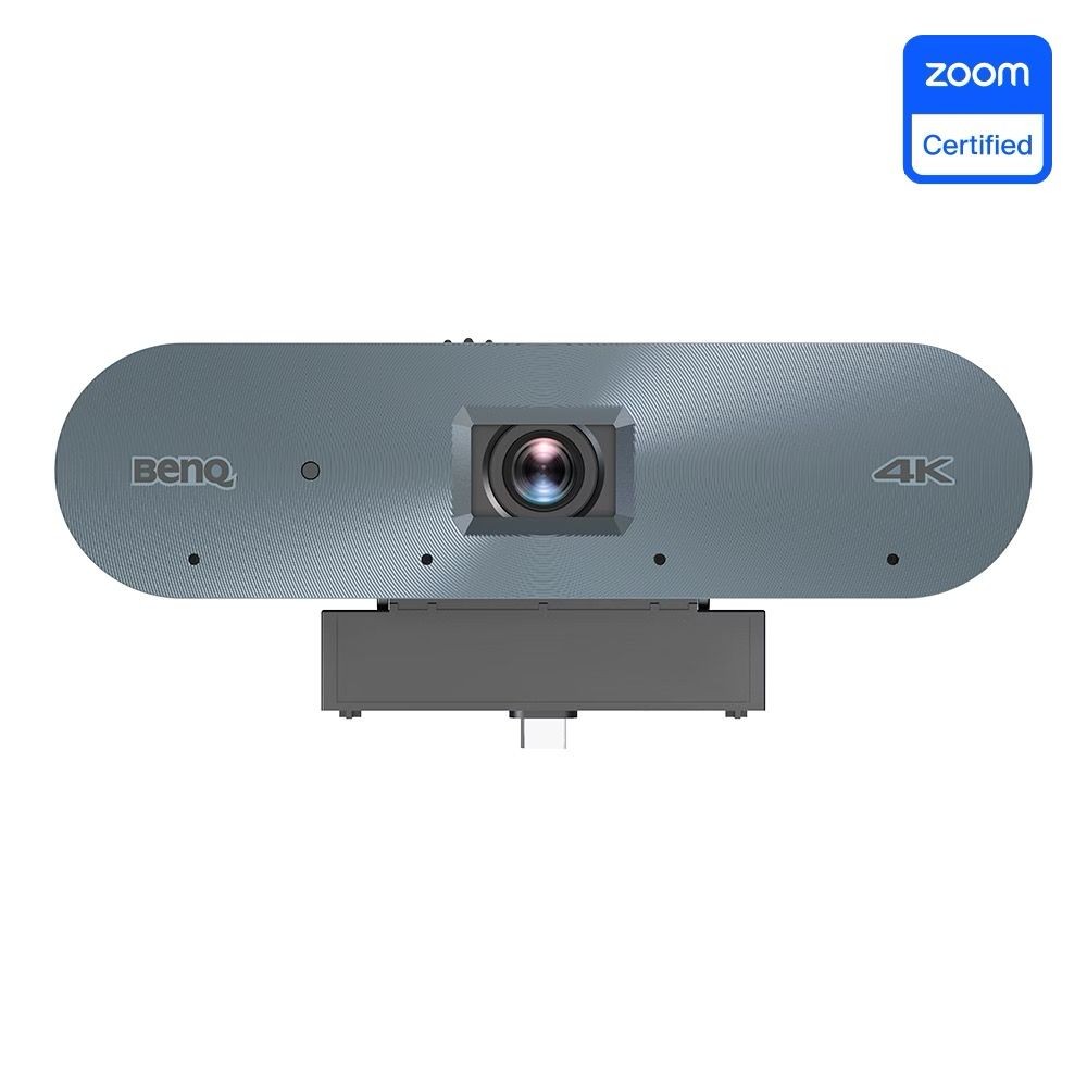 BenQ 4K webcam with Zoom certification on a white background.